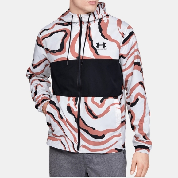 Under Armour Men's UA Sportstyle Camo Windbreaker Jacket 1352023 226 Brown sz XL - Picture 1 of 8